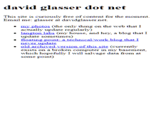 Tablet Screenshot of davidglasser.net